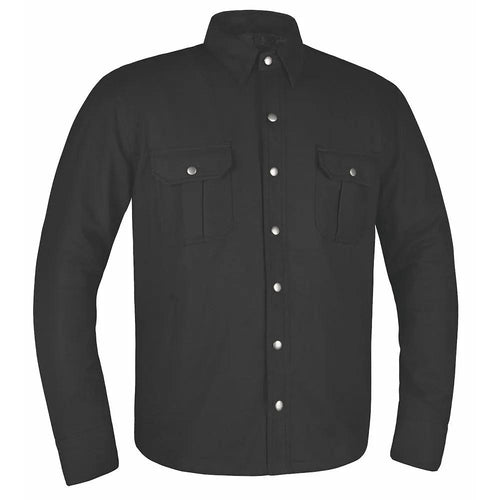 Defender - Mens Black Armored Flannel